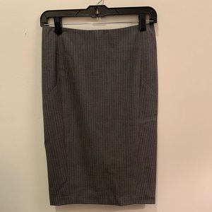 Club Monaco grey pin striped pencil skirt